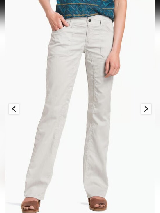 Kuhl Pants - Kuhl Cabo Pant Cotton Linen Birch Grey Gorpcore Size 8 SHORT